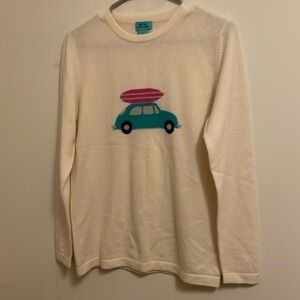 Two bees cashmere small women’s beetle surfboard sweater